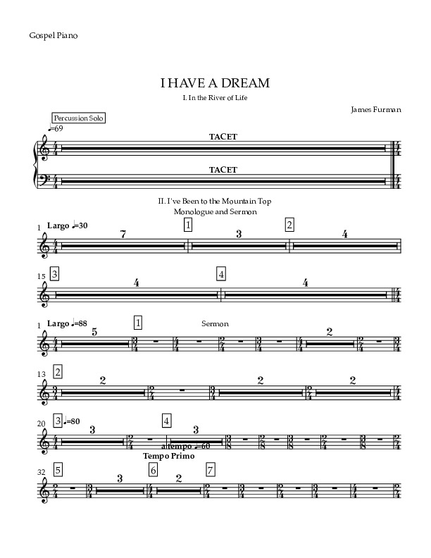 FURMAN I Have A Dream - Gospel Piano-Electric Organ.pdf