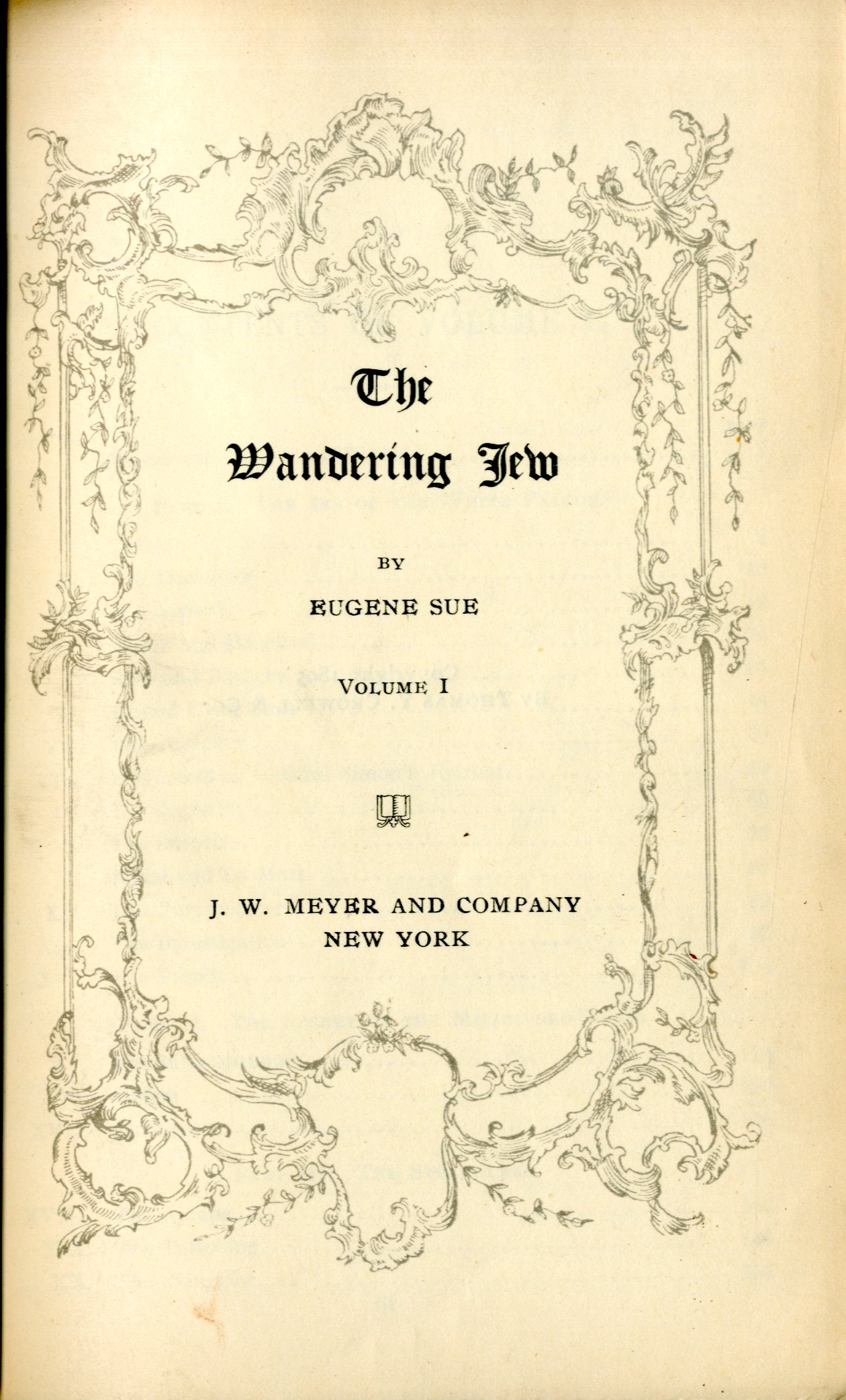 the wandering jew novel