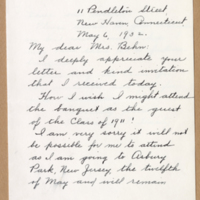 Note from Katherine T. Hardy to Nell