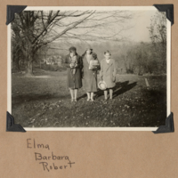 Elma L. Abbot and her daughter (Barbara Clark) and son (Robert Clark)