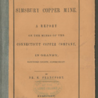 The Simsbury Copper Mine: 