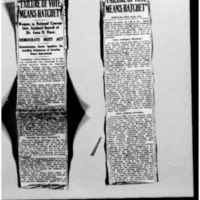 Women&#039;s Suffrage Clippings