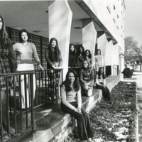 Students posed at Litchfield Hall