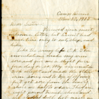 Letter to Mary (E. Hawley) Fairchild 