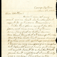 Letter to Mary A. Hawley