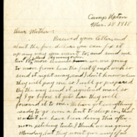 Letter to Mary. A. Hawley