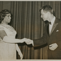 Music at the State Department - AG Robert Kennedy greets Marian Anderson