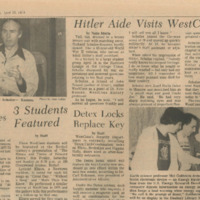 Hitler Aide Visits WestConn