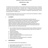 WCSU Senate Constitution and Bylaws