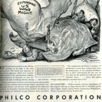 Philco Corporation advertisement; &quot;Axis Nightmare!&quot;