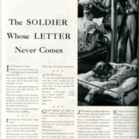 Parker Pen Company advertisement; &quot;the Soldier whose letter Never Comes&quot;